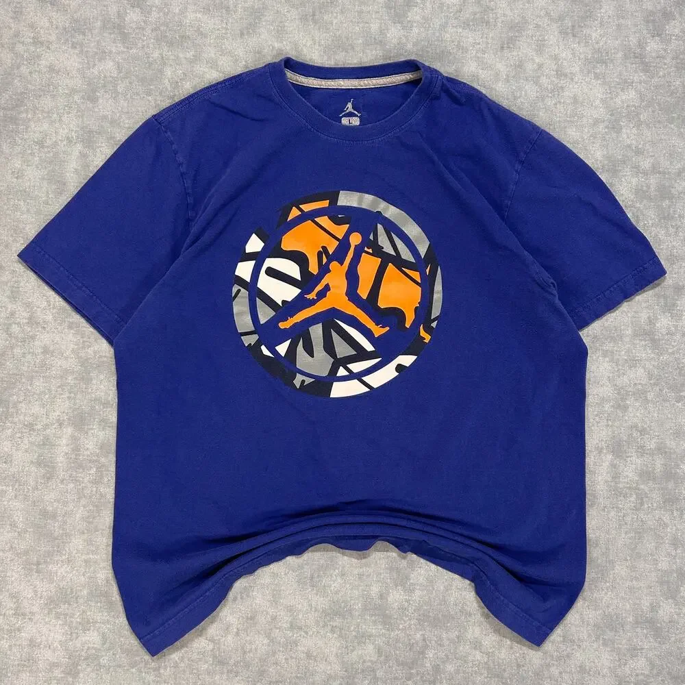 Air Jordan purple graphic tshirt Basketball mens Large
